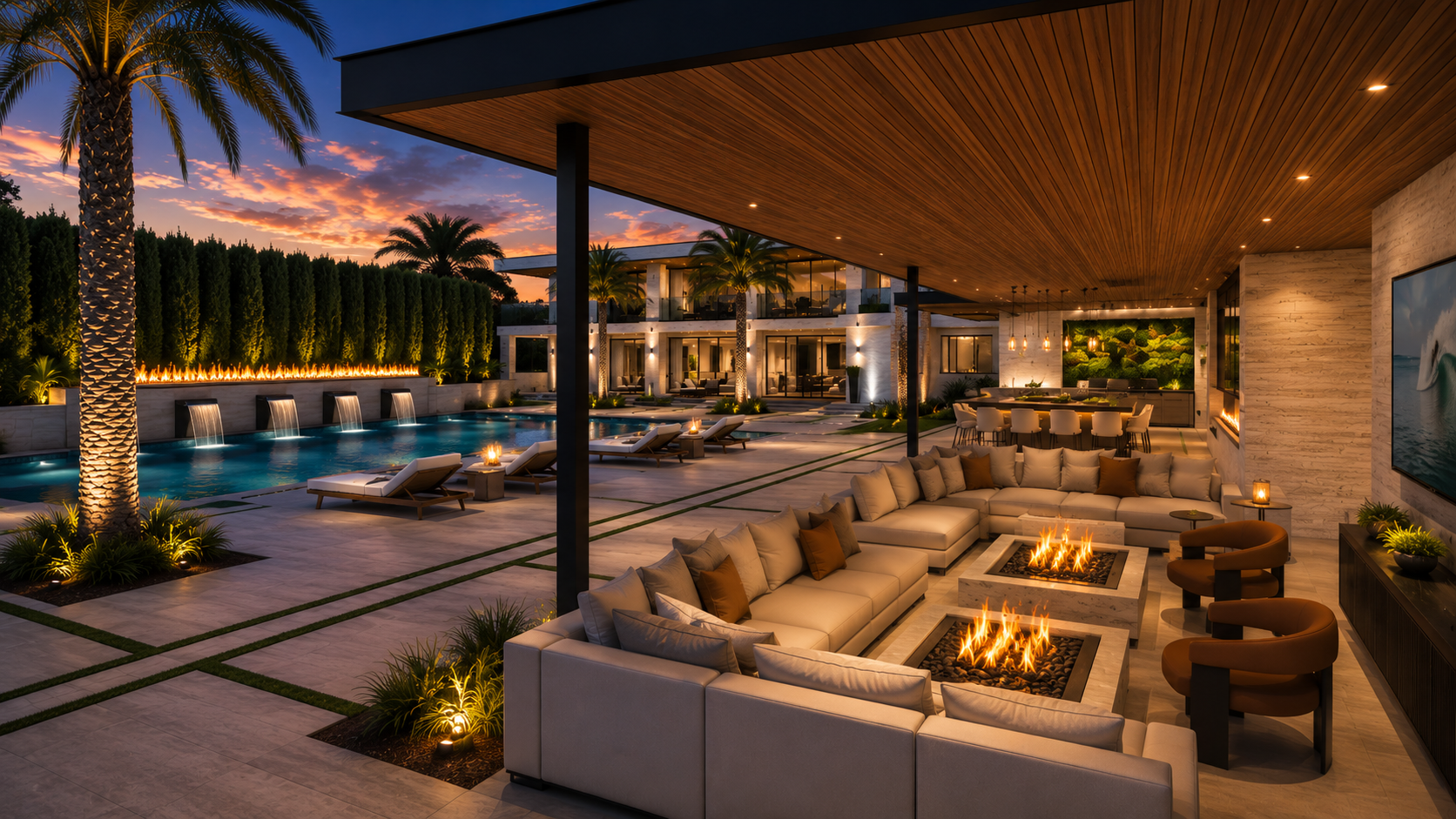 San Miguel rear deck at evening